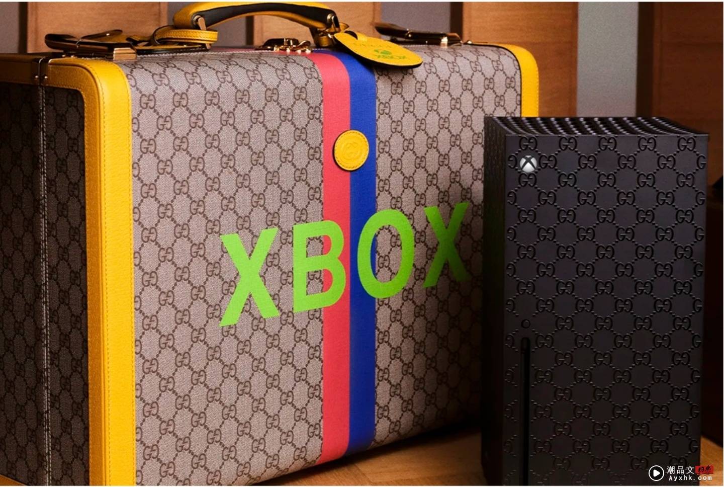 跨界联名！Xbox 与 Gucci 推出限量版的 Xbox Series X，要价 28 万元，全球限量 100 套！ 数码科技 图1张